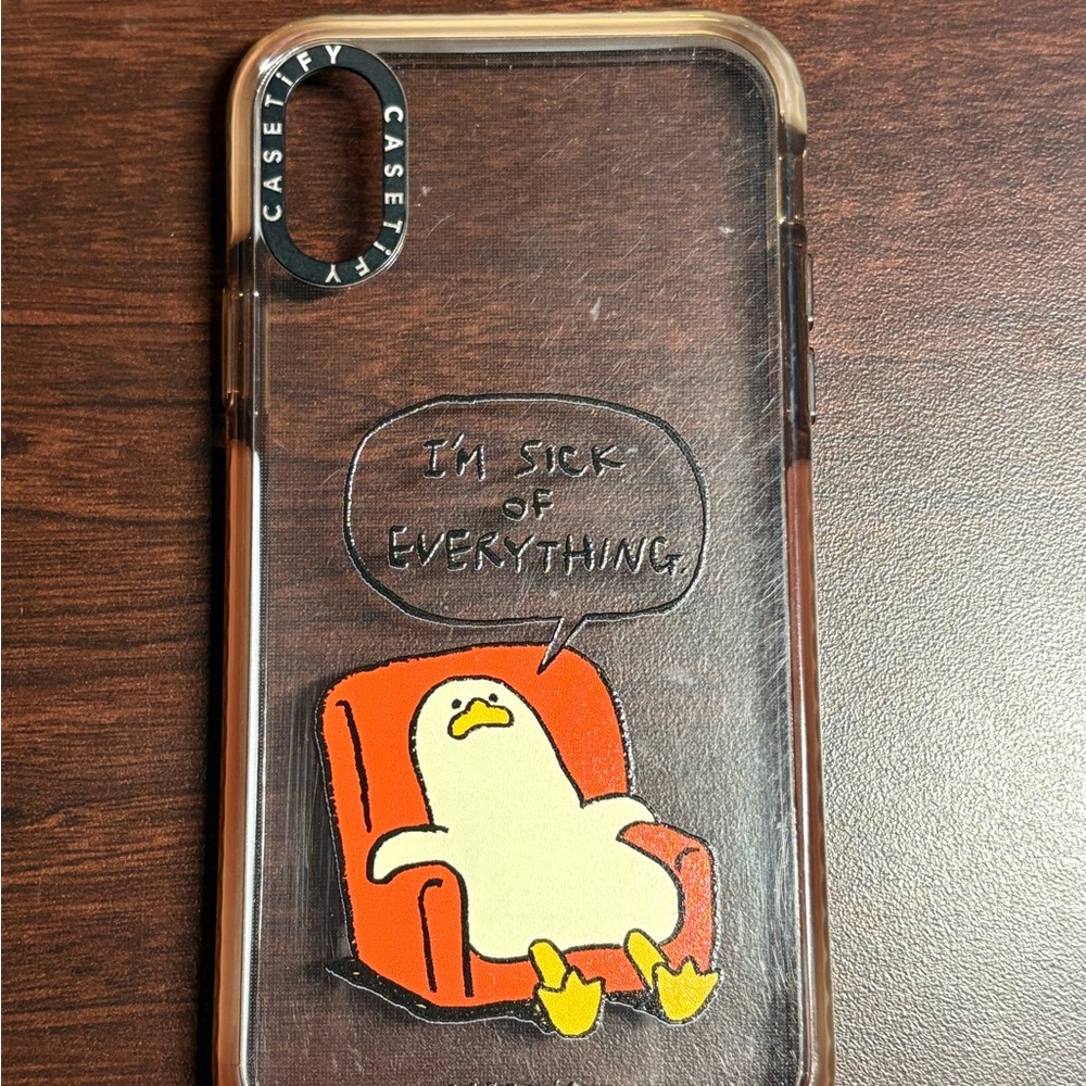 Casetify Clear Case with Cartoon Duck Design - IPhone XS (10)